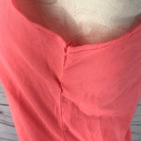 Liva Girl Sheer Coral Tank Top Size XL - Picture 4 of 7
